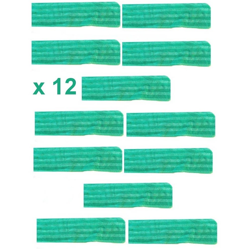 (12-Pack) 18" x 5" Micromax Select Microfiber Wet Mop, Green -FREE SHIPPING